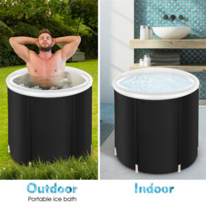 Portable Ice Baths Inflatable Air Ring PVC Bath Bath Household Bath Tub Holder Foldable Bath Tub For Recovery Therapy Outdoor